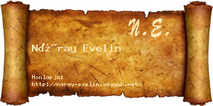 Náray Evelin névjegykártya